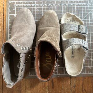 Skin Tone Ankle Emo Boots w/Metal Eyelets Circus by Sam Edelman. Fits like a 5